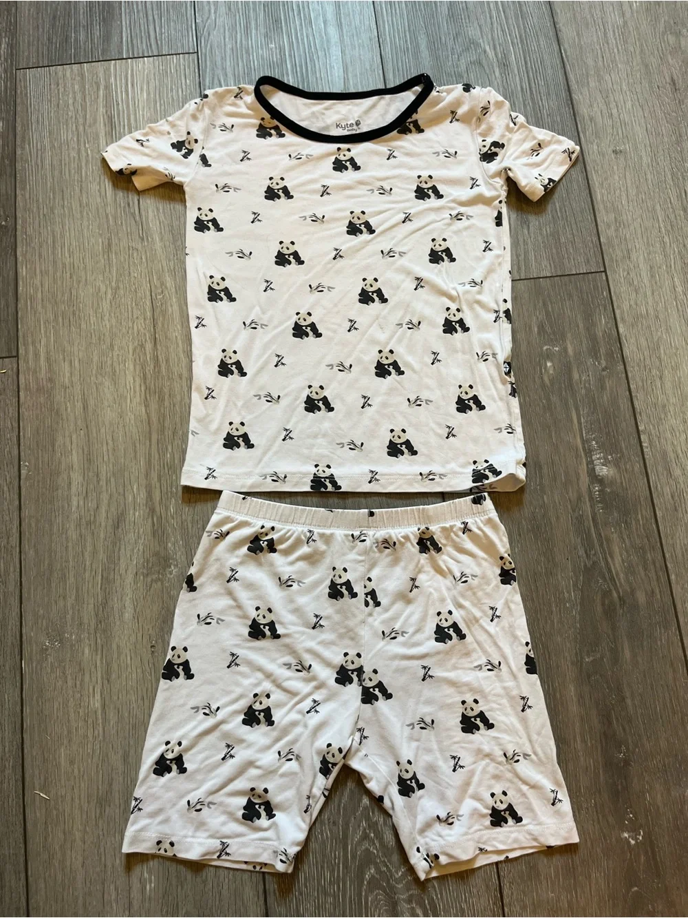 KYTE BABY TODDLER PAJAMA SET IN BLACK AND WHITE ZEN 6T